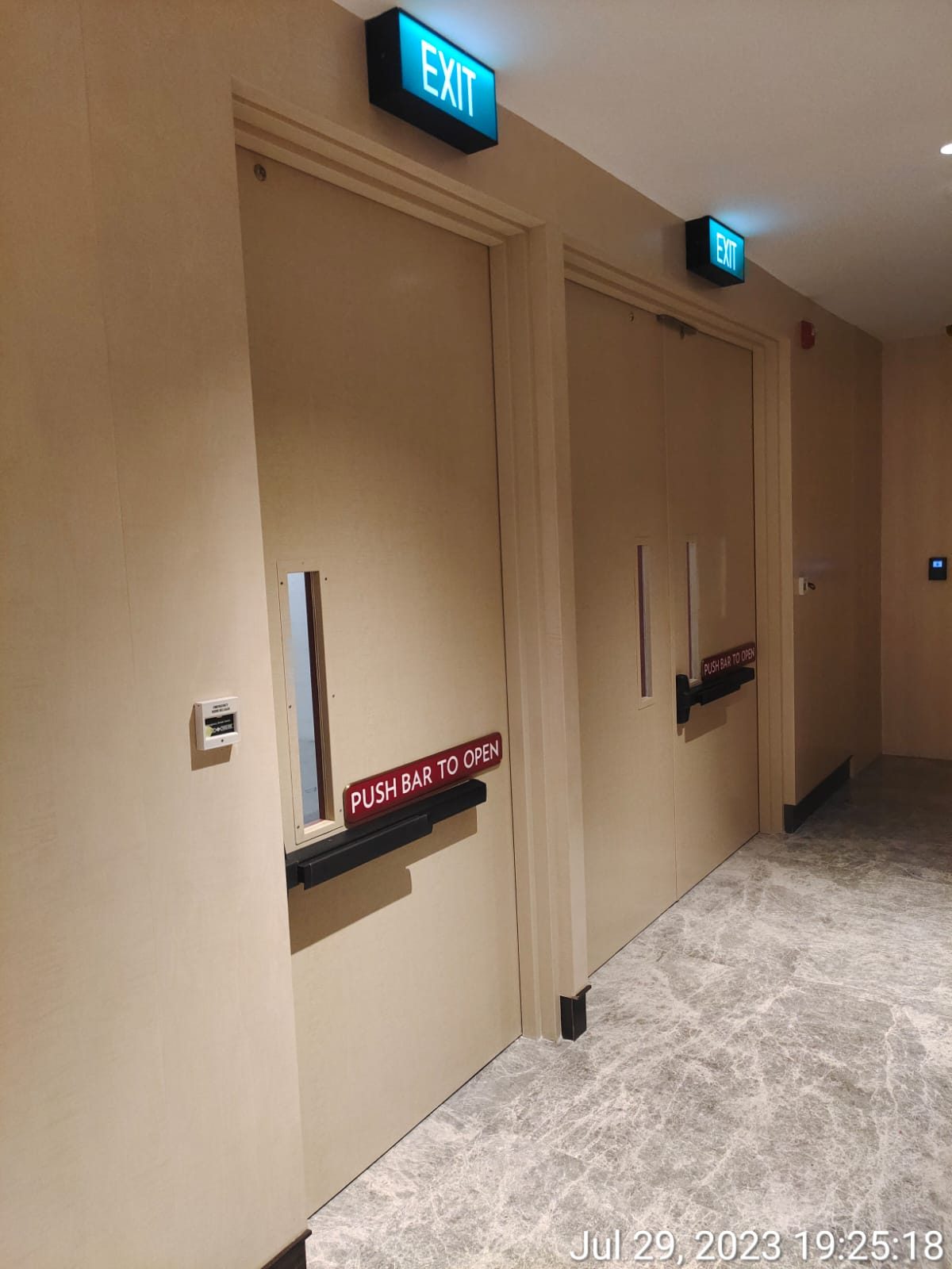 Metal door installation