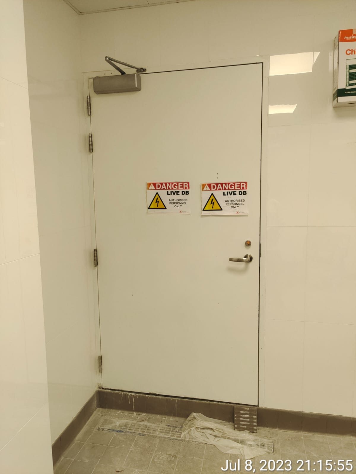 Metal door installation
